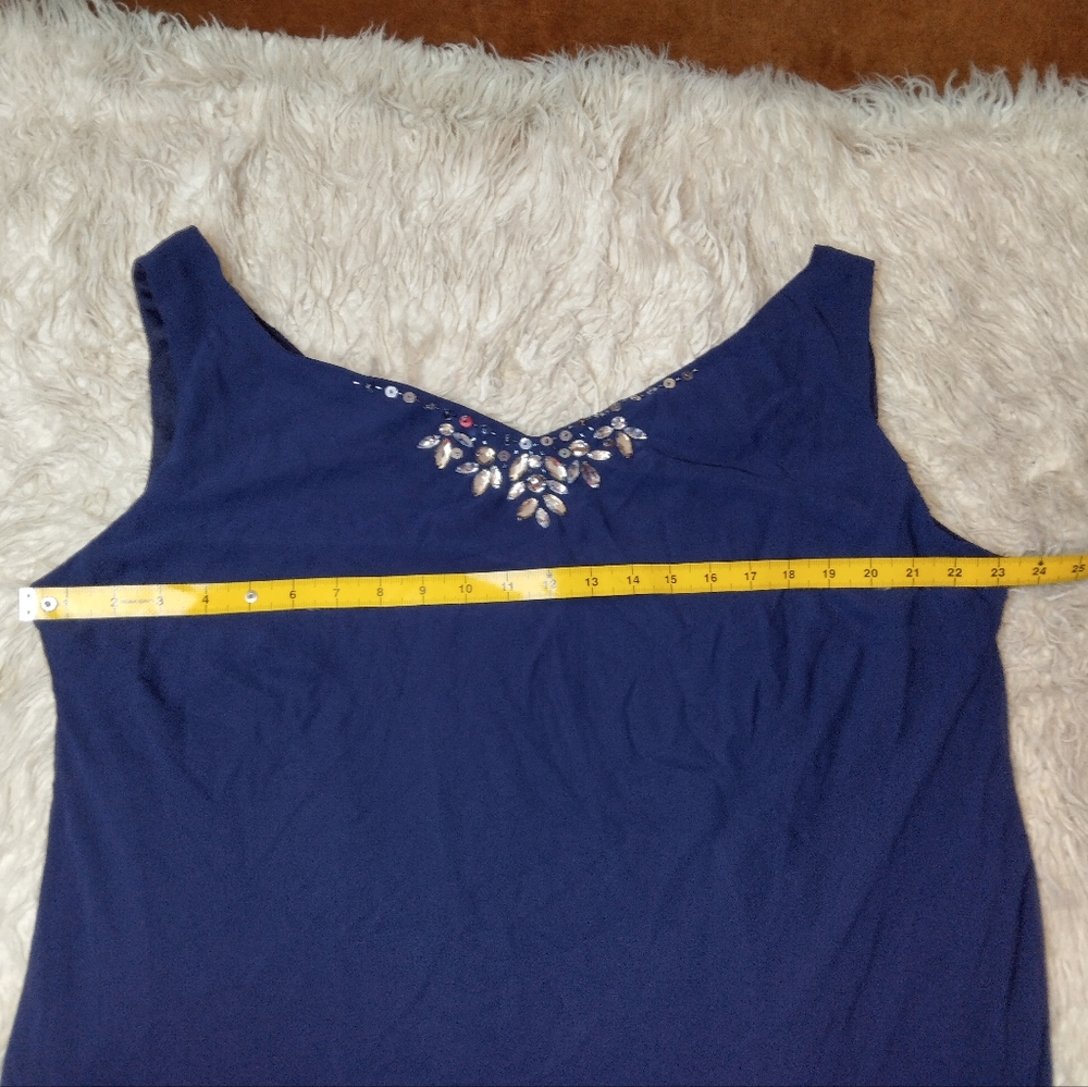 New Catherines Embellished V-Neck Dress Plus Size 18W - Picture 10 of 11